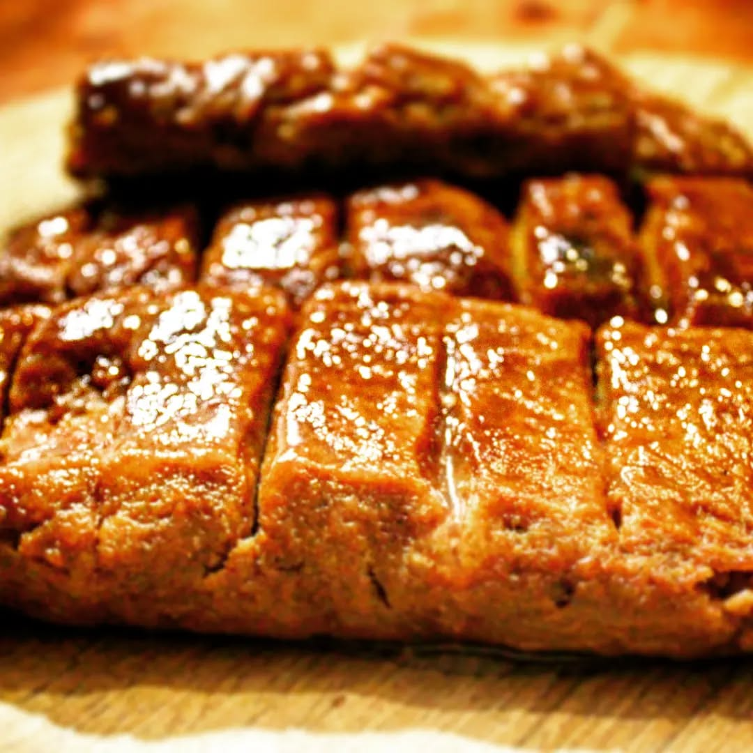 Sweet glazed and sliced baked vegan pastry - Chef Bakiel desserts